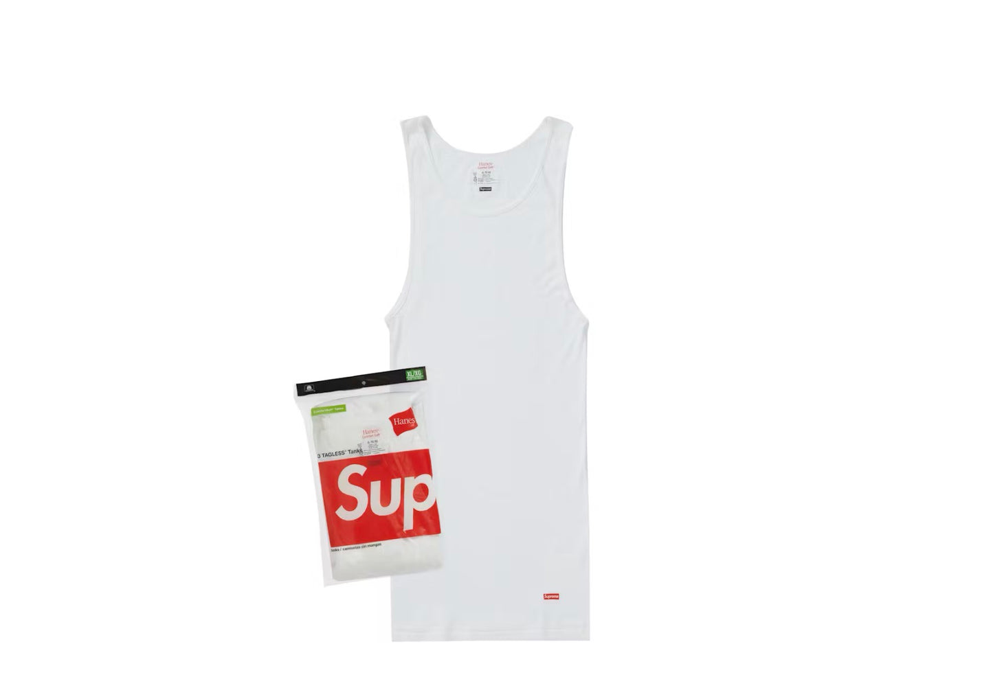 Supreme Hanes Tank Top 3 Pack White
