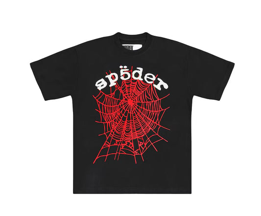 SP5DER Legacy Logo Heavyweight Tee (Black/Red)