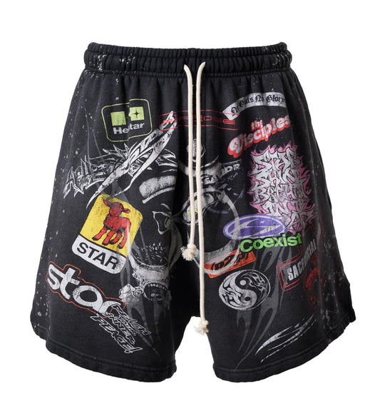 Hellstar Patched Shorts