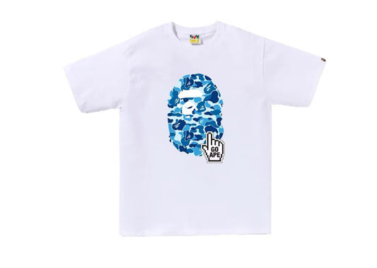 Bape ABC Camo Online Tee (White/Blue)