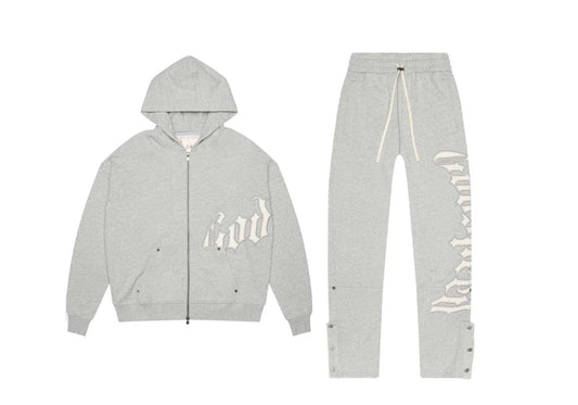 Godspeed OG Logo V2 Sweatsuit Grey/Grey Satin