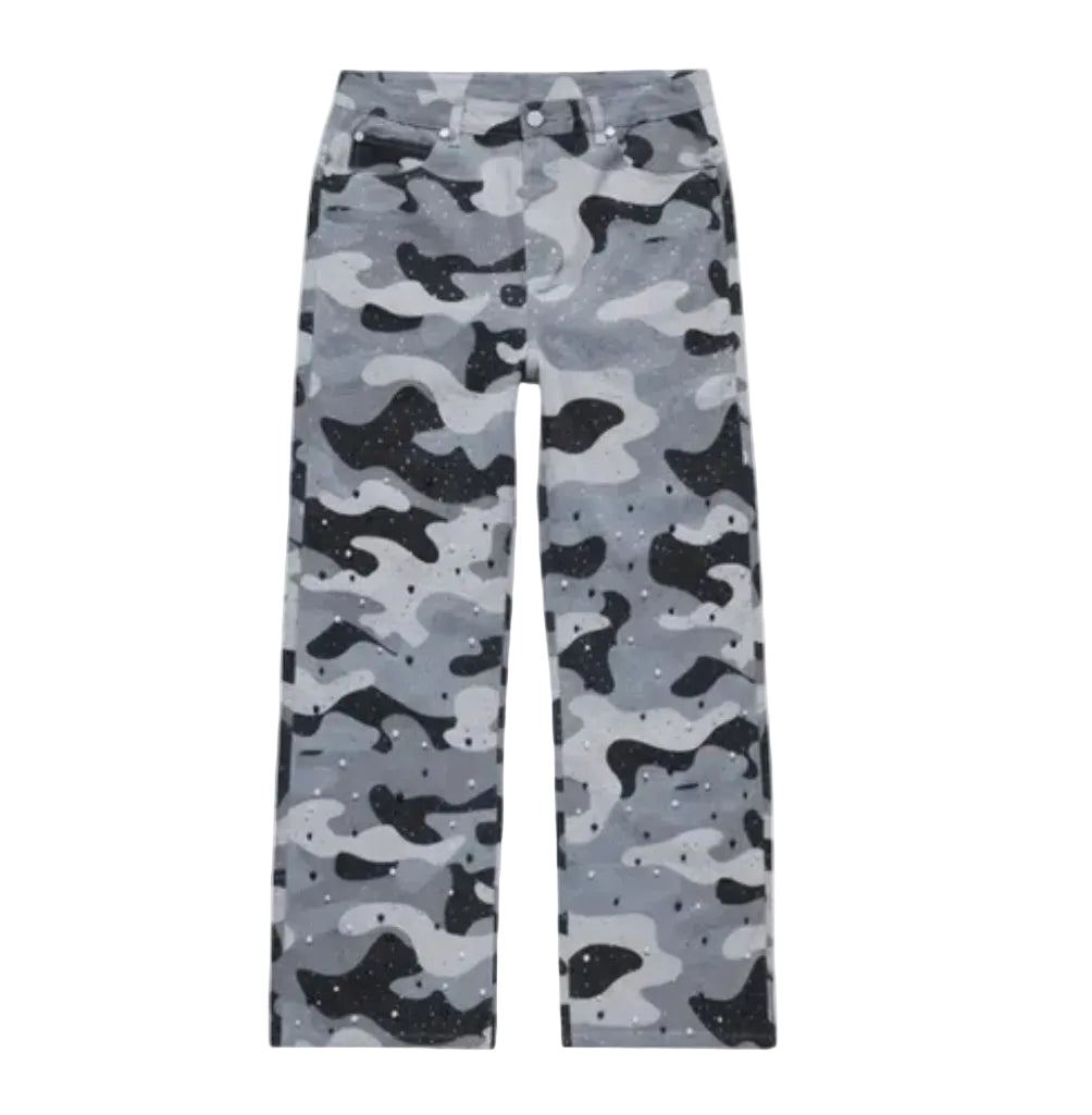 Homme + Femme Snow Camo Gemstone Pantsuits