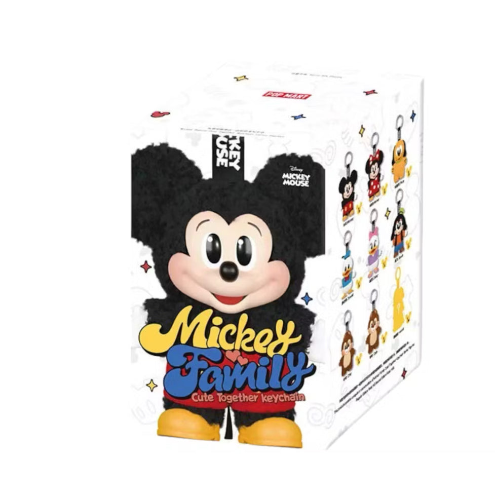 Pop Mart Disney Mickey Family Together Series Plush Keychain Single Blind Box