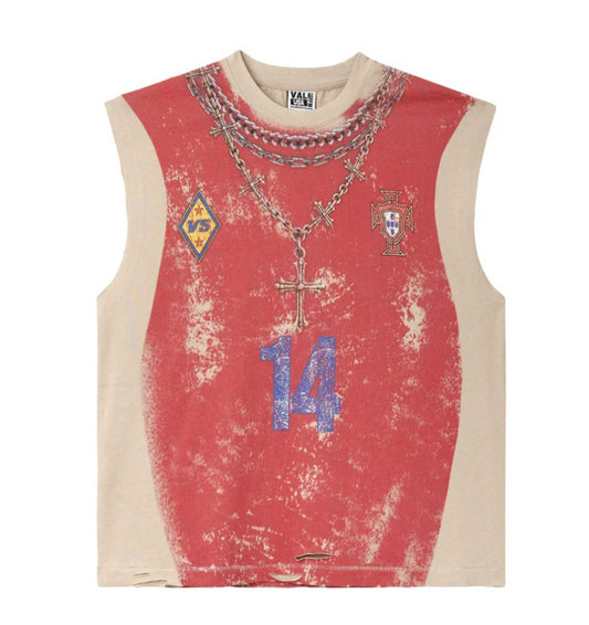 Vale Forever Futbol Muscle Sleeveless Tee Red