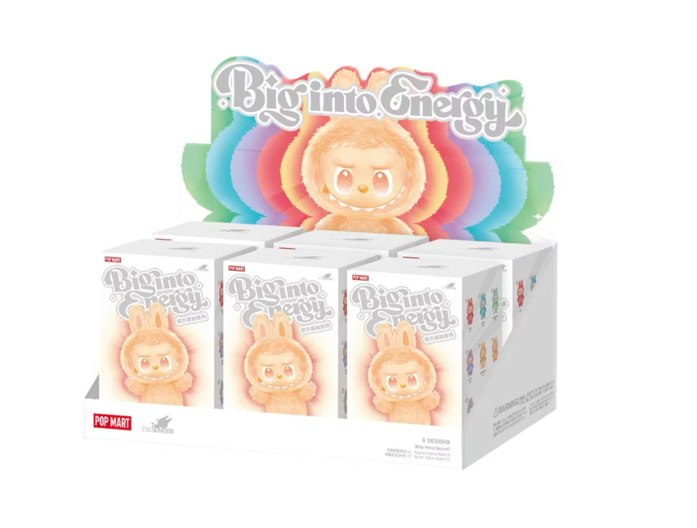 Pop Mart Labubu The Monsters Big into Energy Series Vinyl Plush Pendant Sealed Blind Box