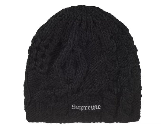 Supreme Block Knit Beanie Black
