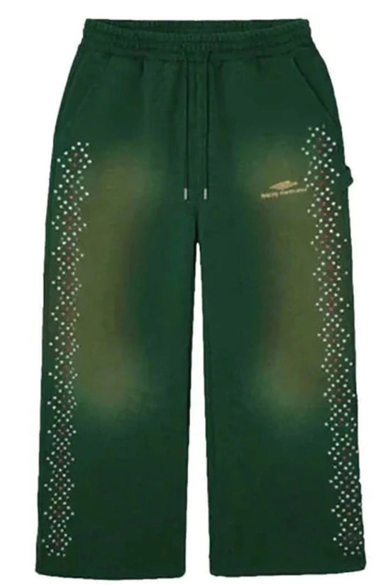 HMDD Green Crystal Sweatpants
