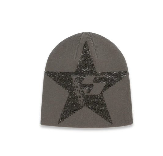 Sp5der Star Rhinestone Skully Slate Grey