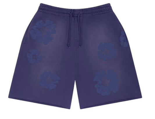 Denim Tears Mono Cotton Wreath Shorts Wash Blue