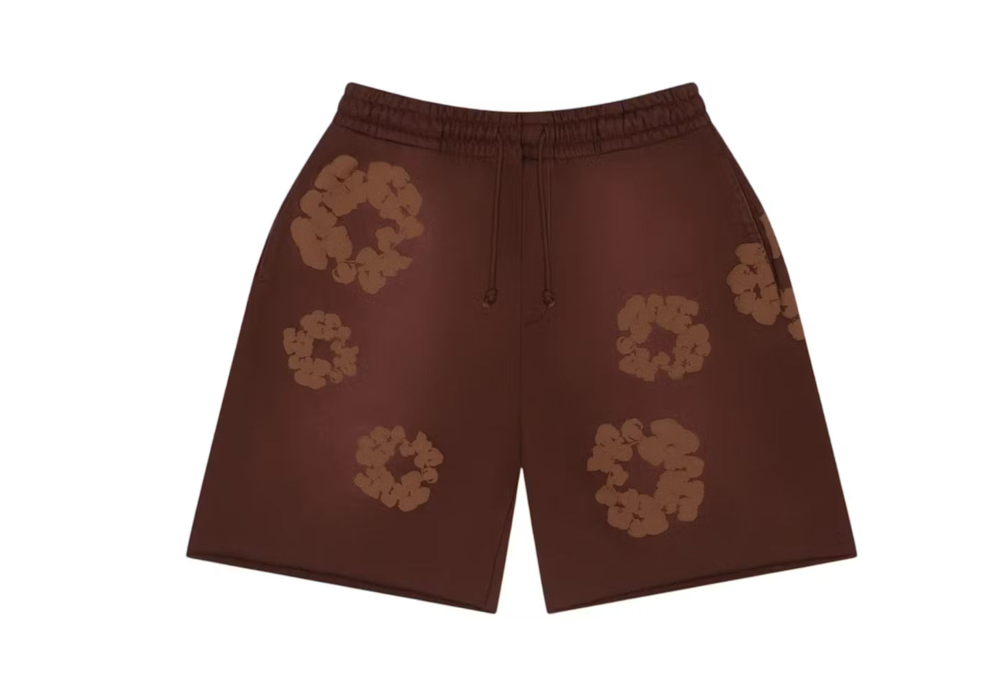 Denim Tears Mono Cotton Wreath Shorts Brown