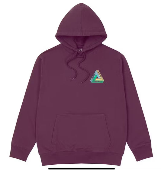 Palace Tri Dart Hoodie Burgundy