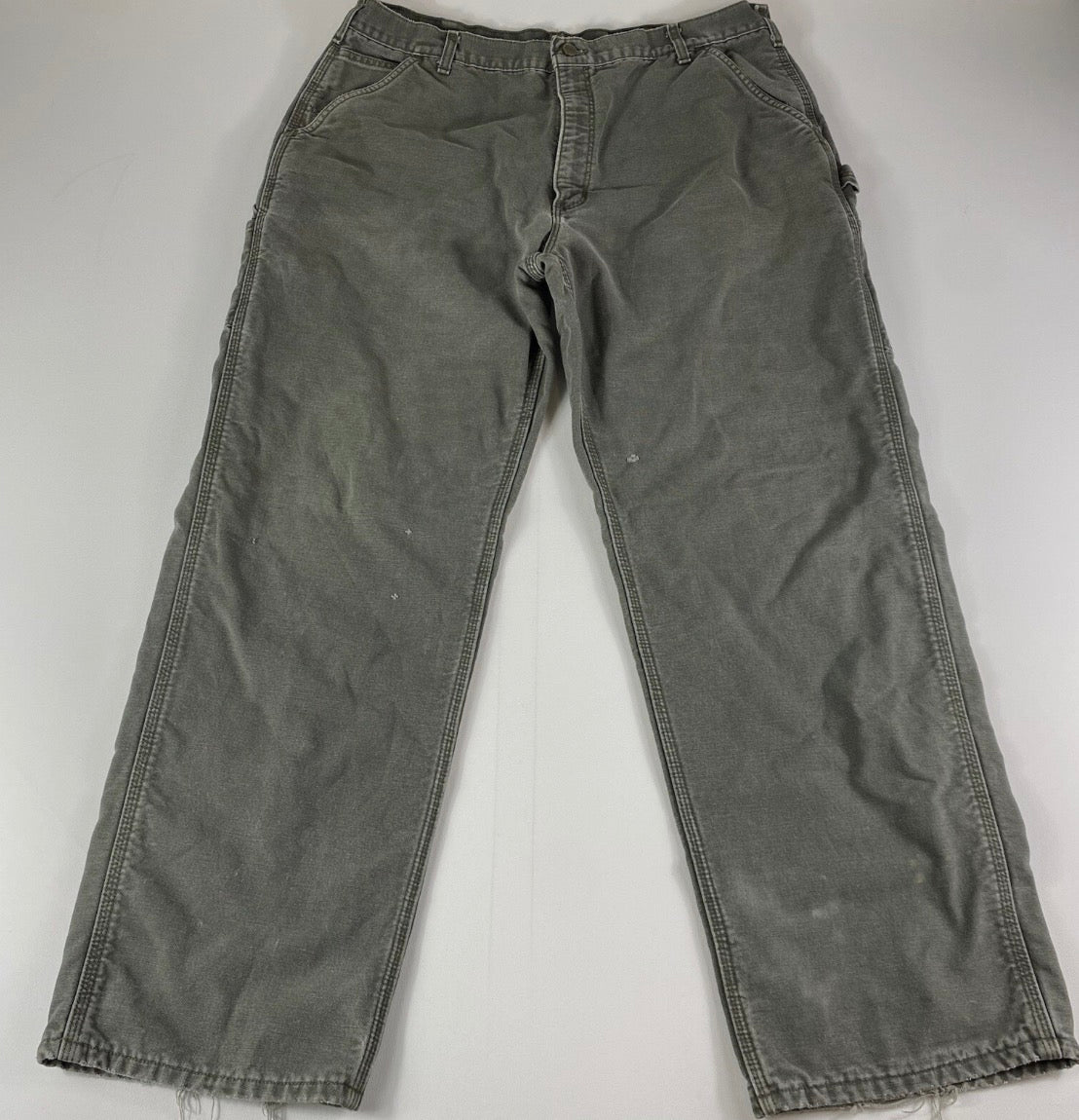 Carhart Olive Work Jeans
