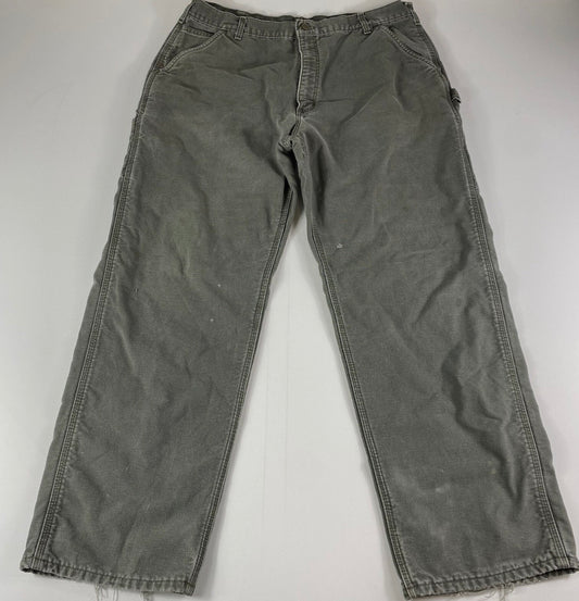 Carhart Olive Work Jeans