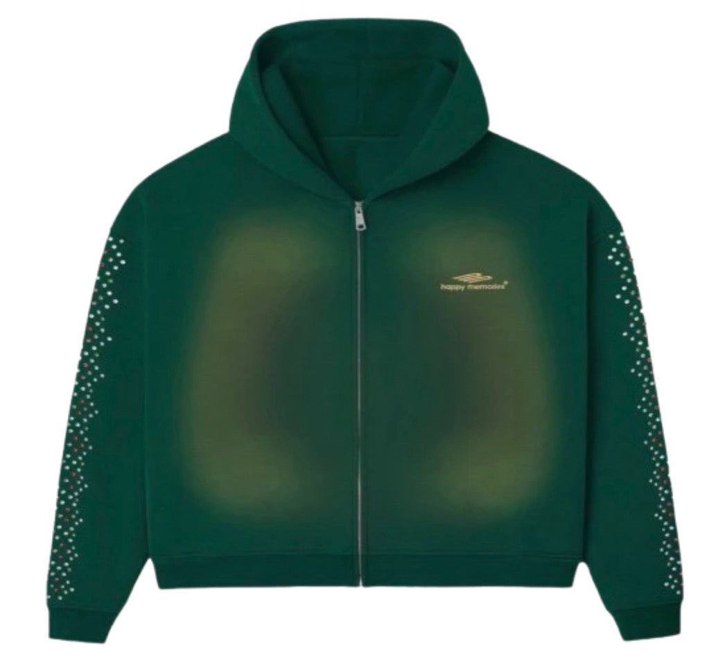 HMDD GREEN CRYSTAL HOODIE