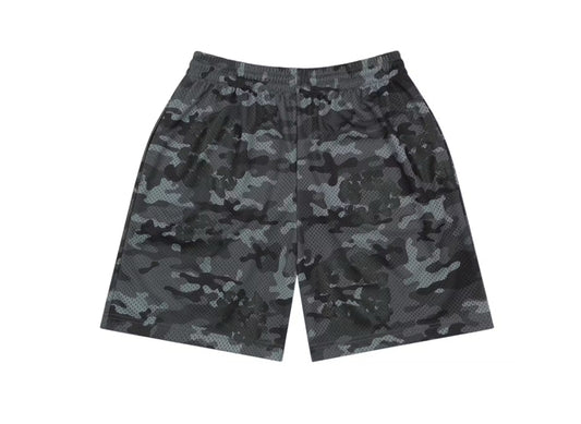 Denim Tears Camo Cotton Wreath Mesh Shorts (Black)