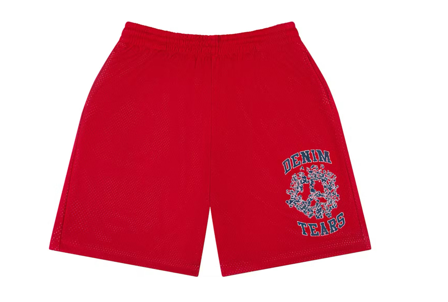 Denim Tears University Mesh Shorts Red/Navy