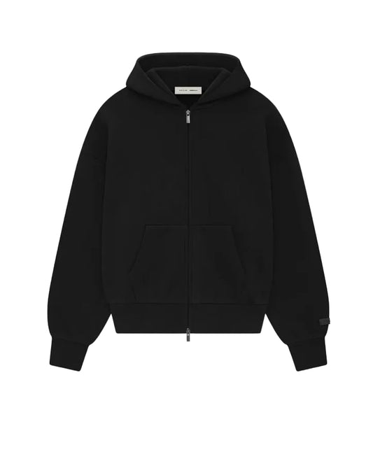 Essentials Fear of God Classic Full Zip-Up Hoodie Black