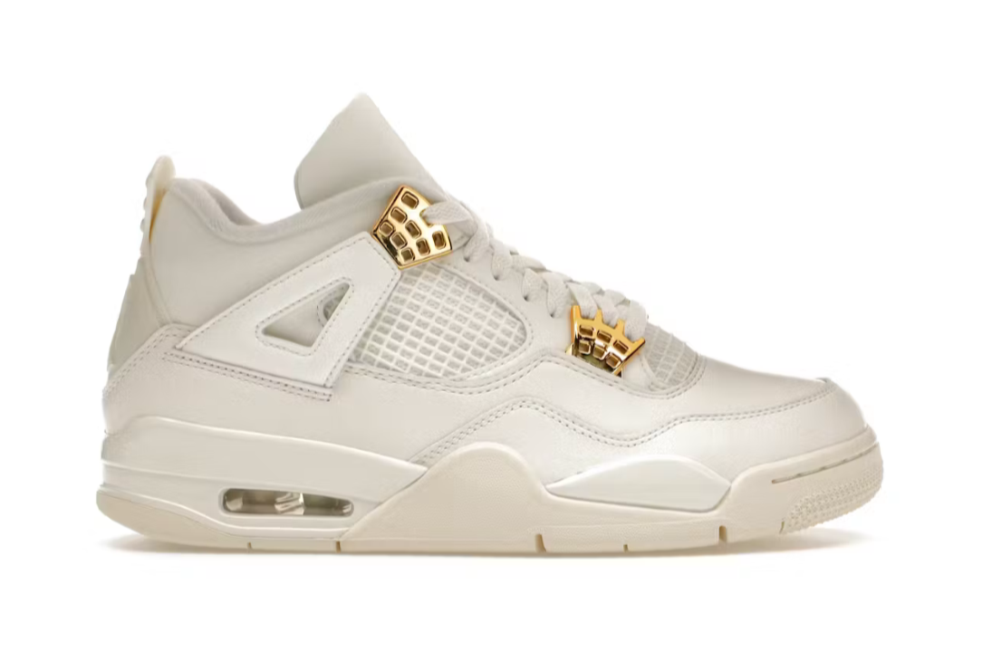 Jordan 4 Retro Metallic Gold (Women's)