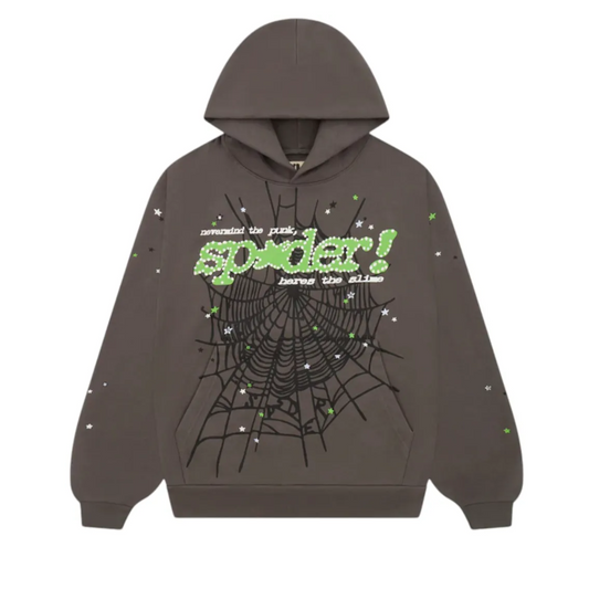 Sp5der Punk V2 Hoodie Slate Grey