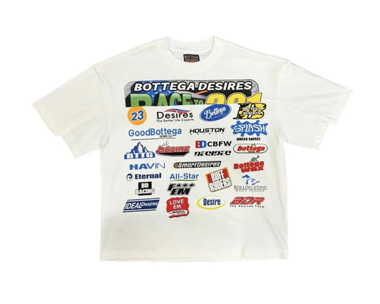 Bottega Desires Race Tee White
