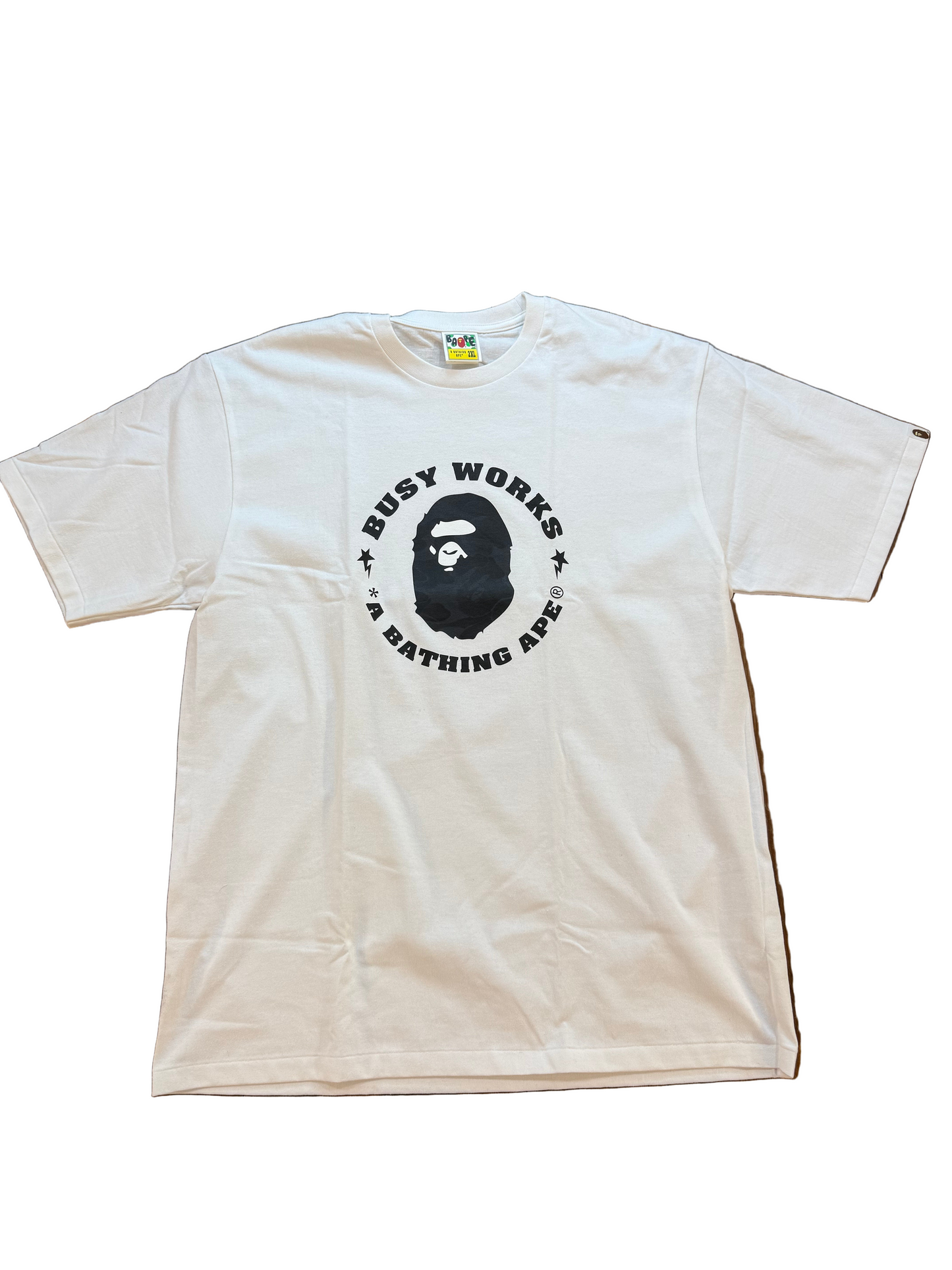 Bape Busy Works Tee (White/Black)