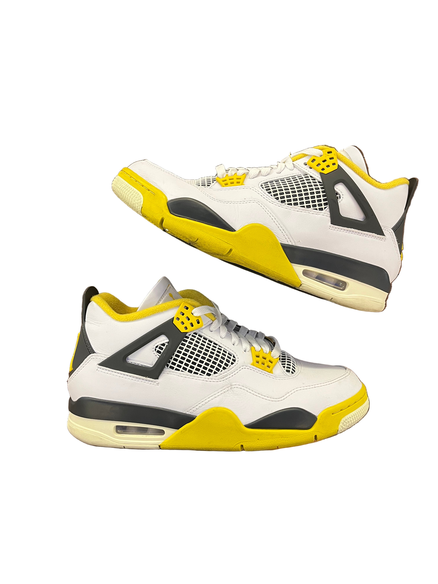 Preowned Jordan 4 Retro Vivid Sulfur (Women's) Sz. 9.5m