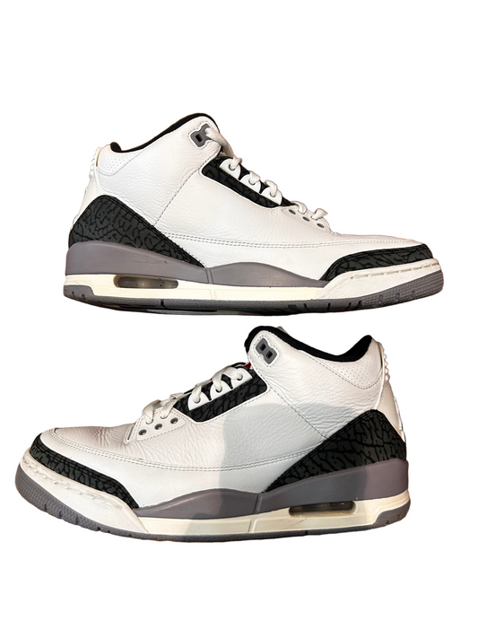 Preowned Jordan 3 Retro Cement Grey