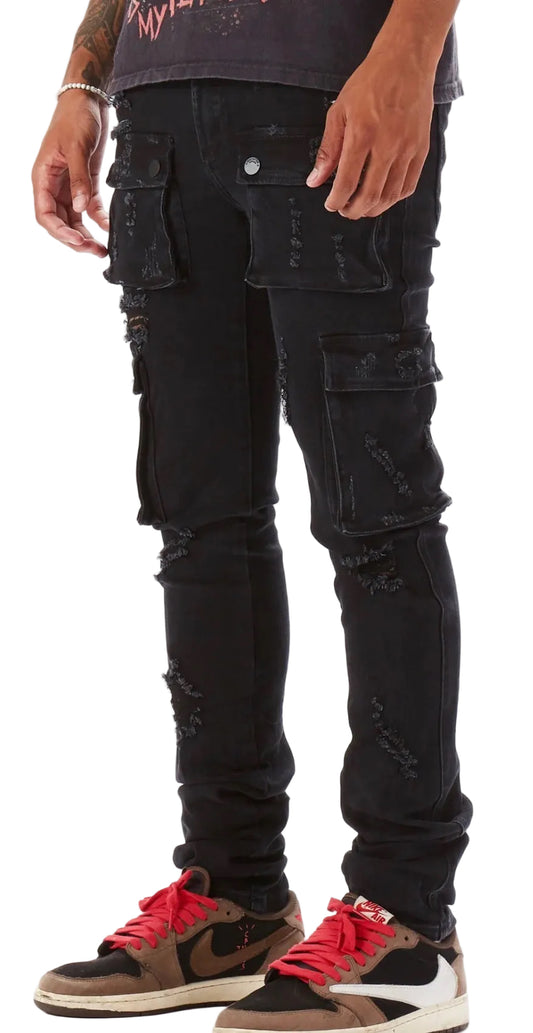 Rockstar Original Gentry Black Stacked Flare