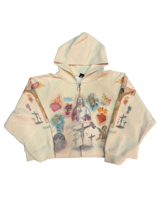 Righteous Risen Cream Thermal Zip Up