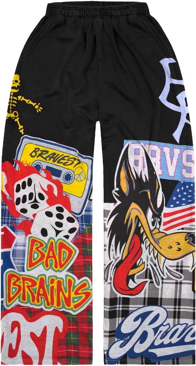 Bravest Studios Black Patchwork Sweats
