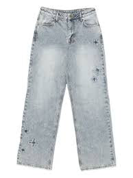 KSUBI Jeans Cross Embroidered