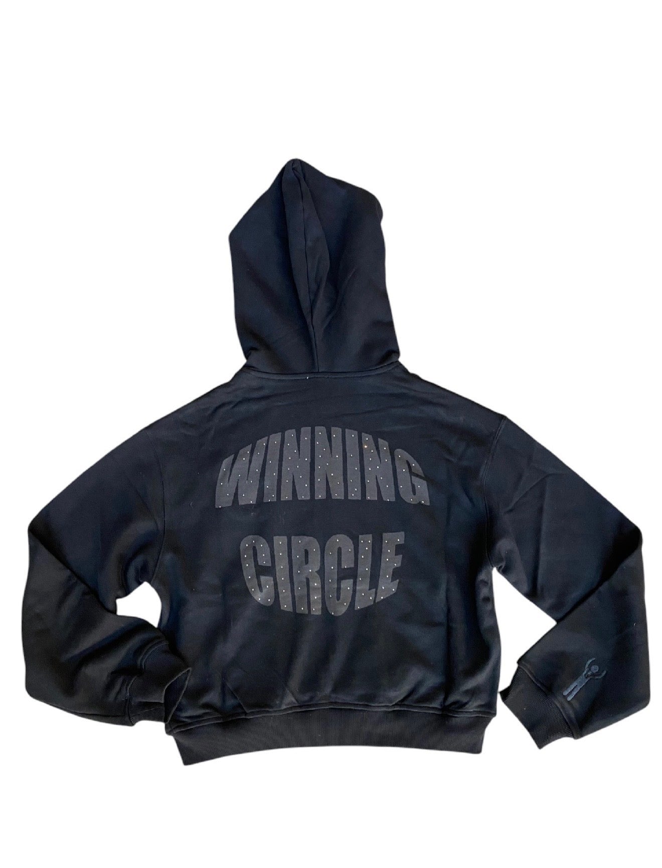 Winning Circle Double Pocket Black Zip Up