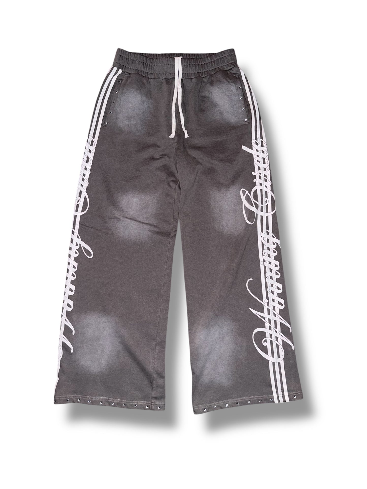 Winning Circle Grey Striped Sweatsuit Pants