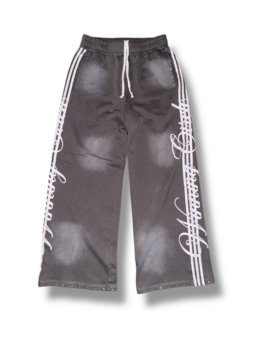 Winning Circle Grey Striped Sweatsuit Pants