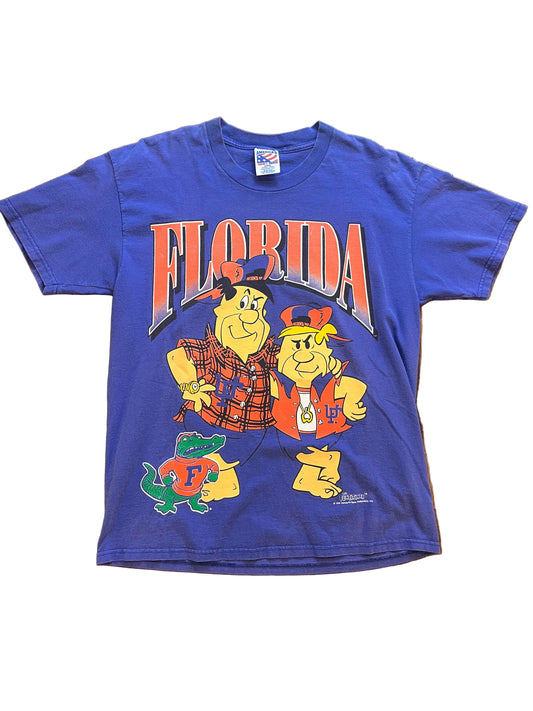 Vintage UF Gators Flintstone Blue Tee