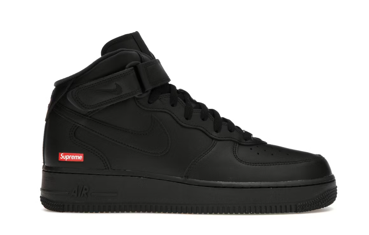 Nike Air Force 1 Mid Supreme Black