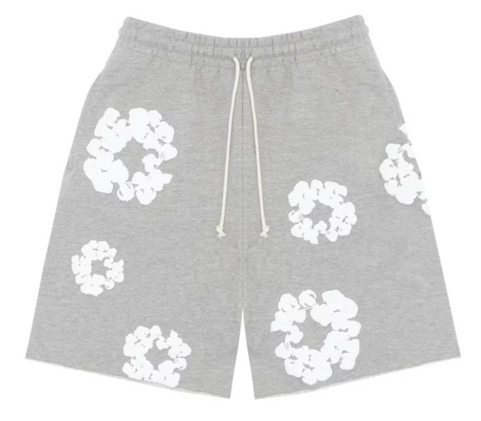 Denim tears cotton wreath shorts grey