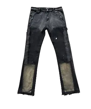 Triple 7 Black Flare Jeans