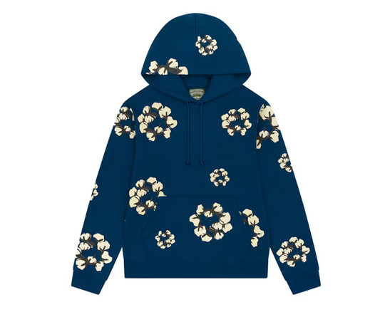 Denim tears x CPFM Cactus Wreath Hoodie (Navy Blue)
