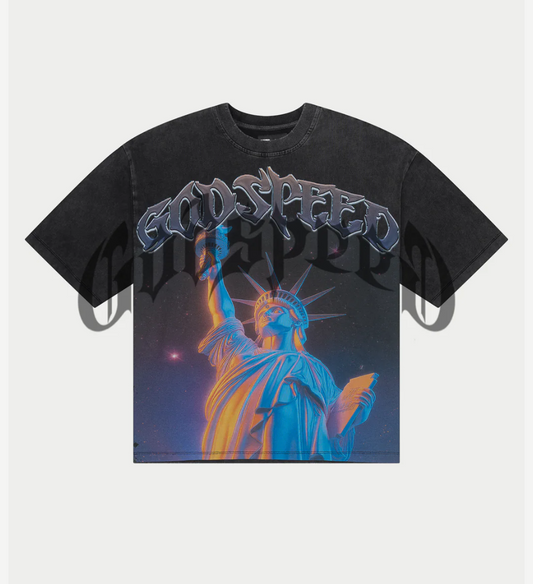Godspeed Purple City Tee Grey Wash