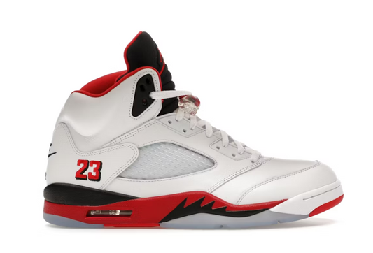 Jordan 5 Retro Fire Red Black Tongue (2025)