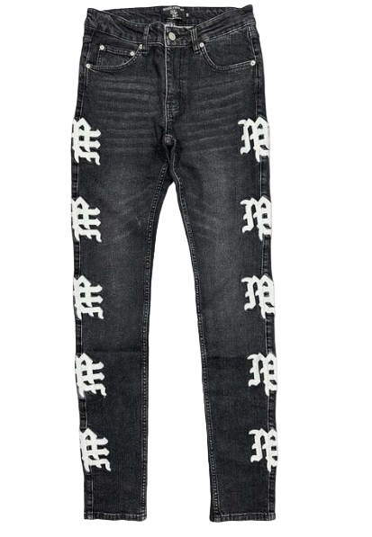 Mixed Emotions Monogram Denim Black Wash