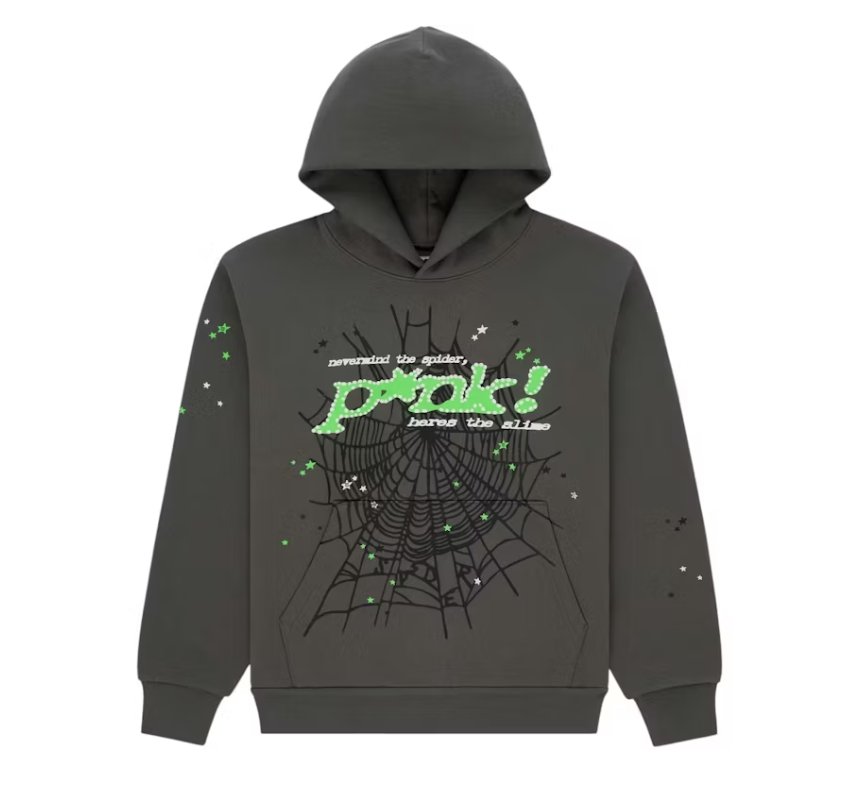 Sp5der Punk V2 Hoodie Slate