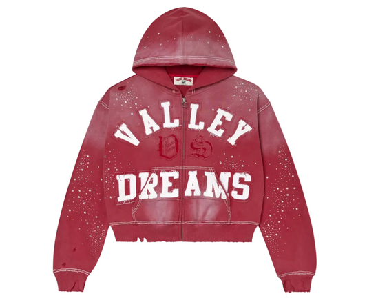 Vale Forever Classico Zip Up Hoodie Ruby
