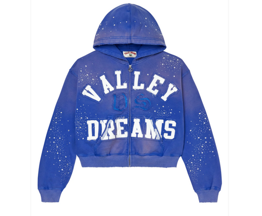 Vale Forever Classico Zip Up Hoodie Sapphire