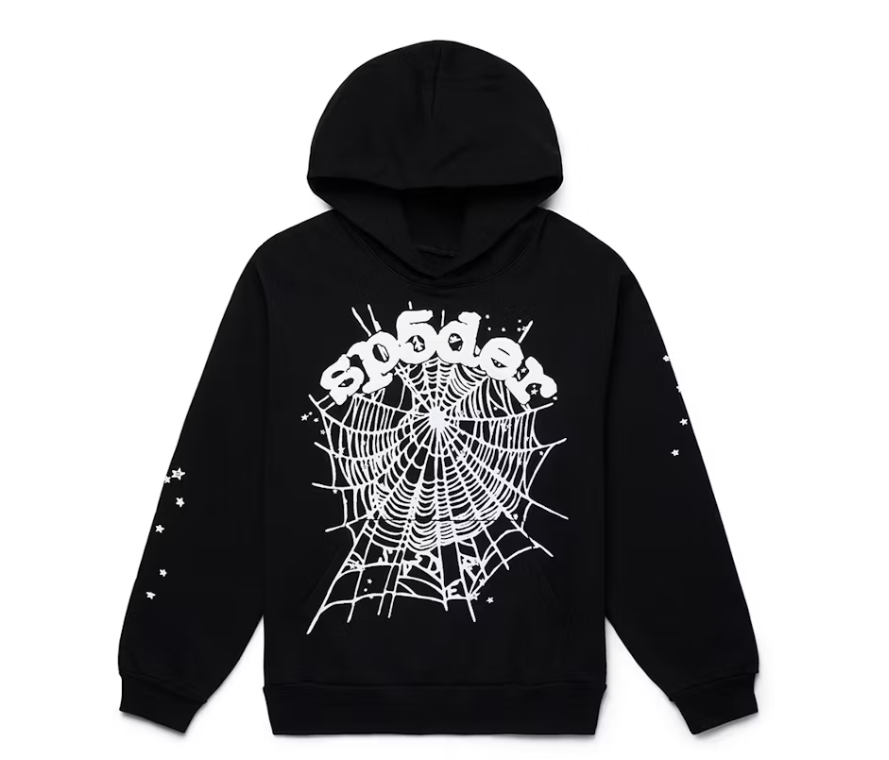 Sp5der OG Web Hoodie Black