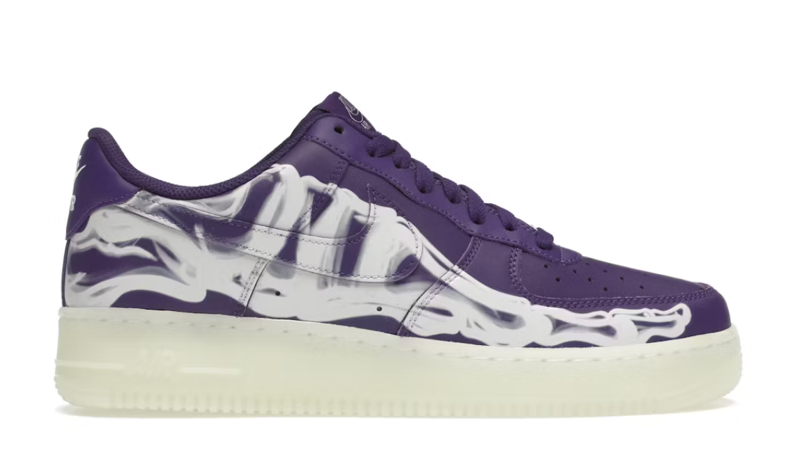 Nike Air Force 1 Low '07 QS Purple Skeleton Halloween (2021)