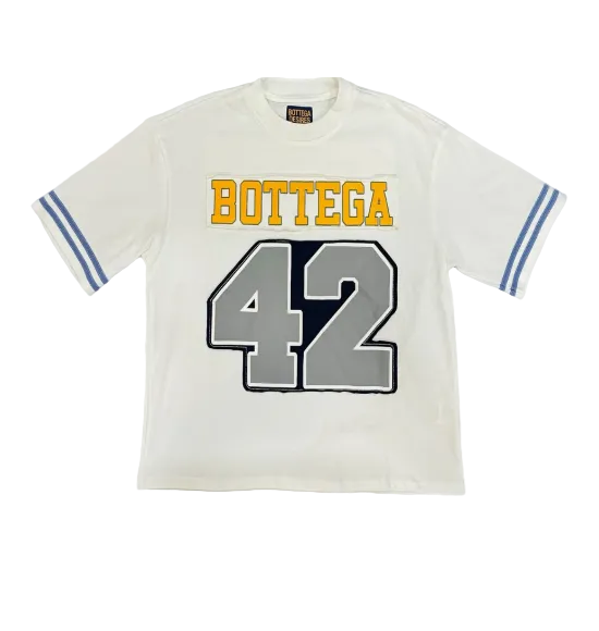 Pre-loved Bottega Desires Jackie Robinson Football Jersey White
