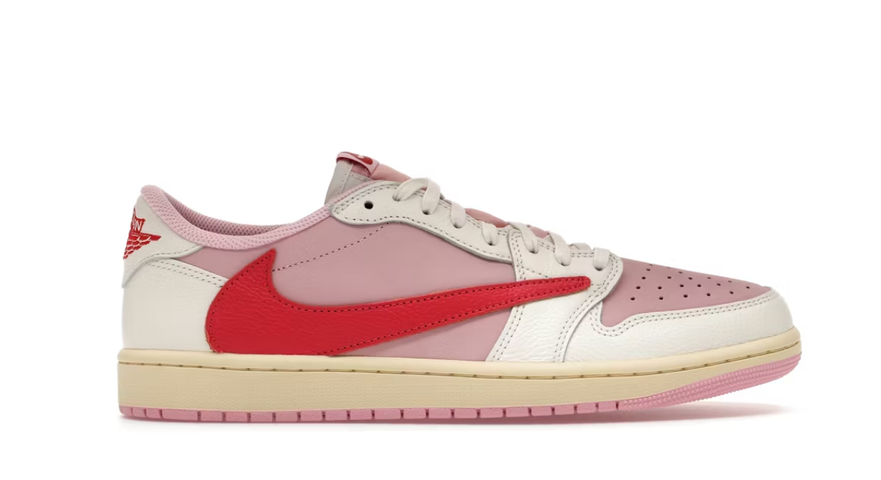 Jordan 1 Retro Low OG SP Travis Scott Sail Tropical Pink
