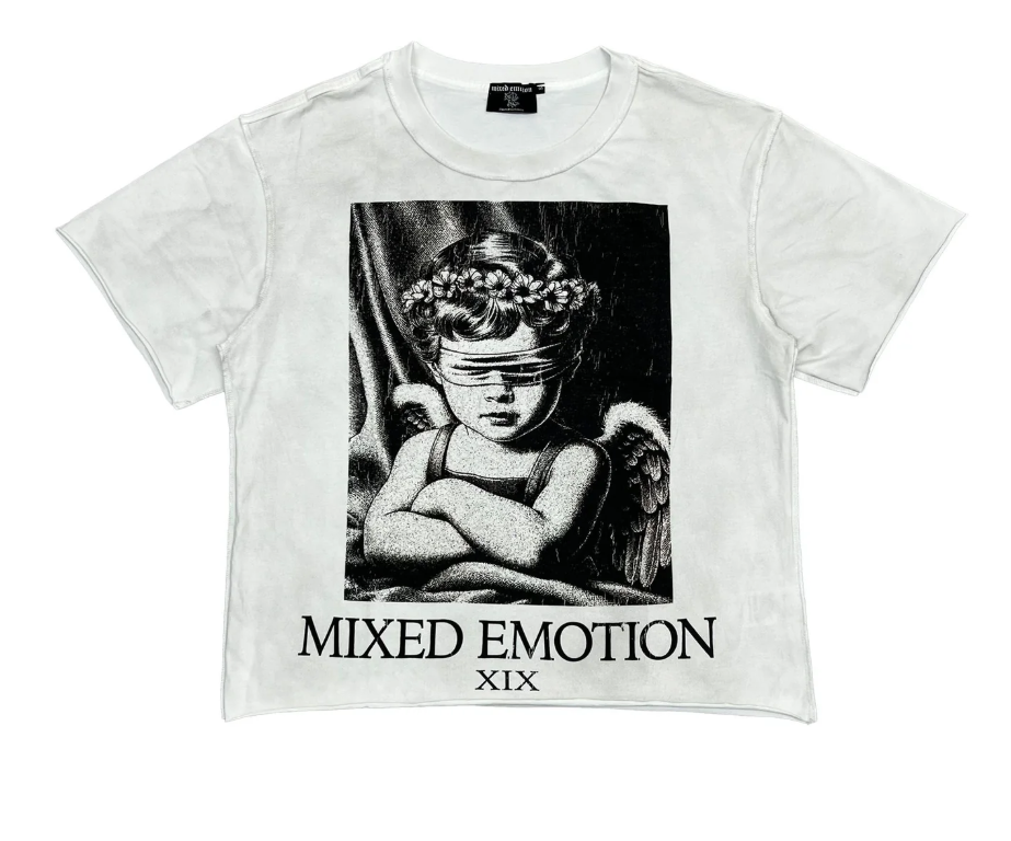 Mixed Emotions Oversize XIX Tee White